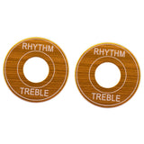 Max 2x Switch Plate Washer Rythm Treble Ring for LP EPI Electric Guitar Golden
