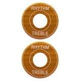 Max 2x Switch Plate Washer Rythm Treble Ring for LP EPI Electric Guitar Golden