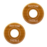 Max 2x Switch Plate Washer Rythm Treble Ring for LP EPI Electric Guitar Golden