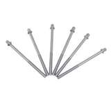 Max 6 Pcs Drum Long Screws Tension Rods Screws Percussion Replacement Accessory
