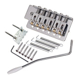 Max 6 String Electric Guitar Tremolo Bridge with Whammy Bar for ST SQ Silver