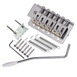 Max 6 String Electric Guitar Tremolo Bridge with Whammy Bar for ST SQ Silver