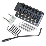 Max 6 String Electric Guitar Tremolo Bridge with Whammy Bar for ST SQ Black