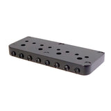 Max 8 String Roller Saddle Bridge for Electric Guitar with Screws Wrench Black
