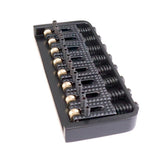 Max 8 String Roller Saddle Bridge for Electric Guitar with Screws Wrench Black