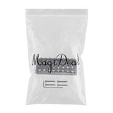 Max 8 String Roller Saddle Bridge for Electric Guitar with Screws Wrench Black
