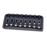 Max 8 String Roller Saddle Bridge for Electric Guitar with Screws Wrench Black