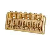 Max 7 String Guitar Roller Saddle Bridge Tailpiece for Electric Guitar Golden