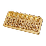 Max 7 String Guitar Roller Saddle Bridge Tailpiece for Electric Guitar Golden