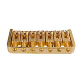 Max 7 String Guitar Roller Saddle Bridge Tailpiece for Electric Guitar Golden