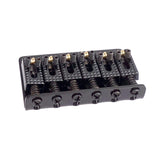 Max 6 String Roller Saddle Hardtail Bridge with Wrench Screws Black