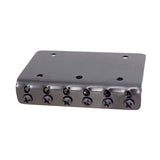 Max 6 String Roller Saddle Hardtail Bridge with Wrench Screws Black