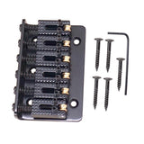 Max 6 String Roller Saddle Hardtail Bridge with Wrench Screws Black