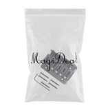 Max 6 String Roller Saddle Hardtail Bridge with Wrench Screws Black