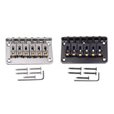 Max 1 Set Electric Guitar Roller Saddle Bridge Tailpiece Scew Wrench Black