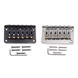 Max 1 Set Electric Guitar Roller Saddle Bridge Tailpiece Scew Wrench Black