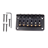 Max 1 Set Electric Guitar Roller Saddle Bridge Tailpiece Scew Wrench Black