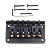 Max 1 Set Electric Guitar Roller Saddle Bridge Tailpiece Scew Wrench Black