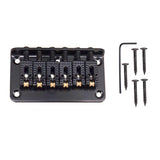 Max 1 Set Electric Guitar Roller Saddle Bridge Tailpiece Scew Wrench Black