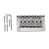 Max 1 Set Electric Guitar Roller Saddle Bridge Tailpiece Scew Wrench Silver