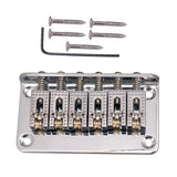 Max 1 Set Electric Guitar Roller Saddle Bridge Tailpiece Scew Wrench Silver