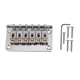 Max 1 Set Electric Guitar Roller Saddle Bridge Tailpiece Scew Wrench Silver
