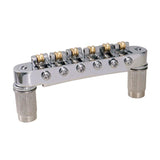 Max Roller Saddle Bridge Tailpiece for LP EPI Electric Guitar Silver