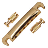 Max Roller Saddle Bridge Tailpiece for LP EPI Electric Guitar Golden