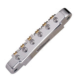 Max A Set Roller Saddle Bridge Tail Bridge for EPI LP Electric Guitar Silver