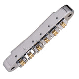 Max A Set Roller Saddle Bridge Tail Bridge for EPI LP Electric Guitar Silver
