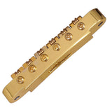 Max 6 String Guitar Bridge Tailpiece for LP EPI Guitar Replacement Golden