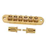 Max 6 String Guitar Bridge Tailpiece for LP EPI Guitar Replacement Golden