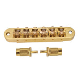 Max 6 String Guitar Bridge Tailpiece for LP EPI Guitar Replacement Golden
