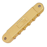 Max 1 Set Roller Saddle Locking Bridge with Studs for Electric Guitar Golden