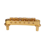 Max 1 Set Roller Saddle Locking Bridge with Studs for Electric Guitar Golden