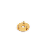 Max Metal Round Jack Plate Guitar Output Jack Plug Socket for Guitar Bass Golden