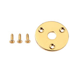 Max Metal Round Jack Plate Guitar Output Jack Plug Socket for Guitar Bass Golden