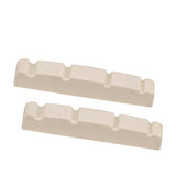 Maxbell 2 Pieces 4 String Pre-slotted Electric Jazz Bass Nut 44x5.8x8mm