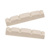 Maxbell 2 Pieces 4 String Pre-slotted Electric Jazz Bass Nut 44x5.8x8mm