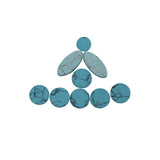 Maxbell 9Pcs Saxophone Key Button Inlays for Alto/Soprano/Tenor Sax