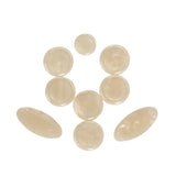 Maxbell 9 Pieces White Shell Key Button Inlays for Alto Tenor Soprano Saxophone Sax