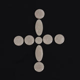 Maxbell 9 Pieces White Shell Key Button Inlays for Alto Tenor Soprano Saxophone Sax