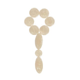 Maxbell 9 Pieces White Shell Key Button Inlays for Alto Tenor Soprano Saxophone Sax