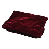 Max Pleuche Piano Single Stool Bench Cover Dustproof Protection Cover Burgundy