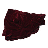 Max Pleuche Piano Single Stool Bench Cover Dustproof Protection Cover Burgundy