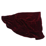Max Pleuche Piano Single Stool Bench Cover Dustproof Protection Cover Burgundy