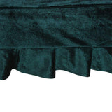Max Pleuche Piano Stool Chair Bench Cover for Piano Dual Seat Green