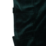 Max Pleuche Piano Stool Chair Bench Cover for Piano Dual Seat Green