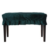Max Pleuche Piano Stool Chair Bench Cover for Piano Dual Seat Green