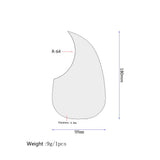 Max 1pc Acoustic Guitar Pickguard Self-adhesive Sticker Yellow